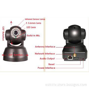 IPCAM Indoor, UPNP Two-way Audio PTZ Wifi IP Camera